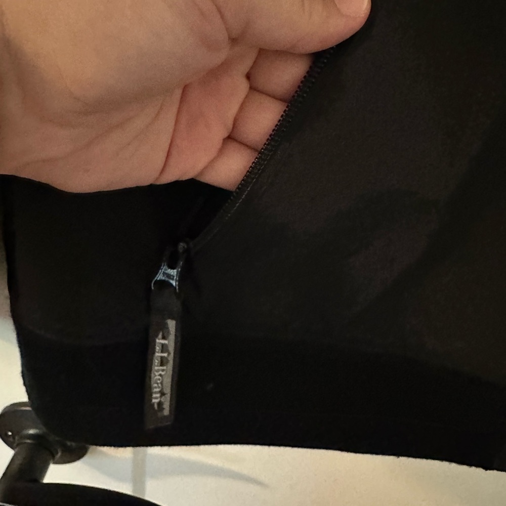 L.L. Bean black bomber jacket - Picture 3 of 4